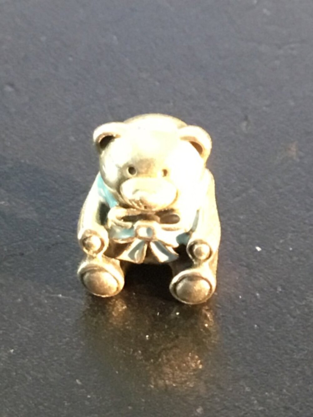Pandora Sterling Silver TEDDY BEAR--IT'S A BOY== Charm==RETIRED==